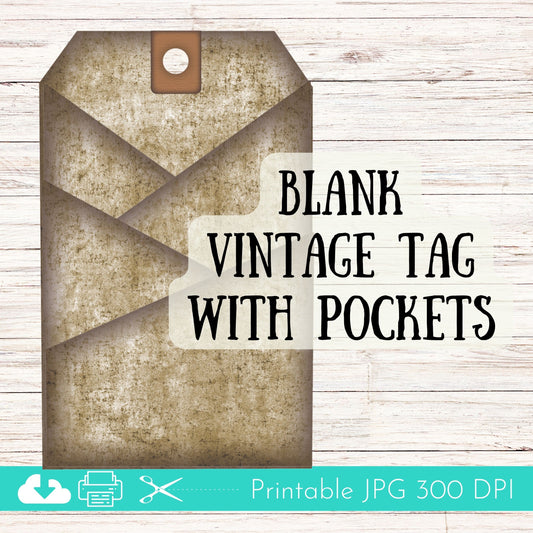 Buy Slanted Pockets, Pocket Tags, Junk Journal Supplies, Junk