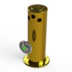 Brass 4" Draft Beer Tower Column Tower | 3 Faucet Beer Tower