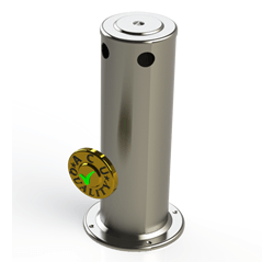 4" Draft Beer Tower Column Tower | 2 Faucet Beer Tower | S/S # 4