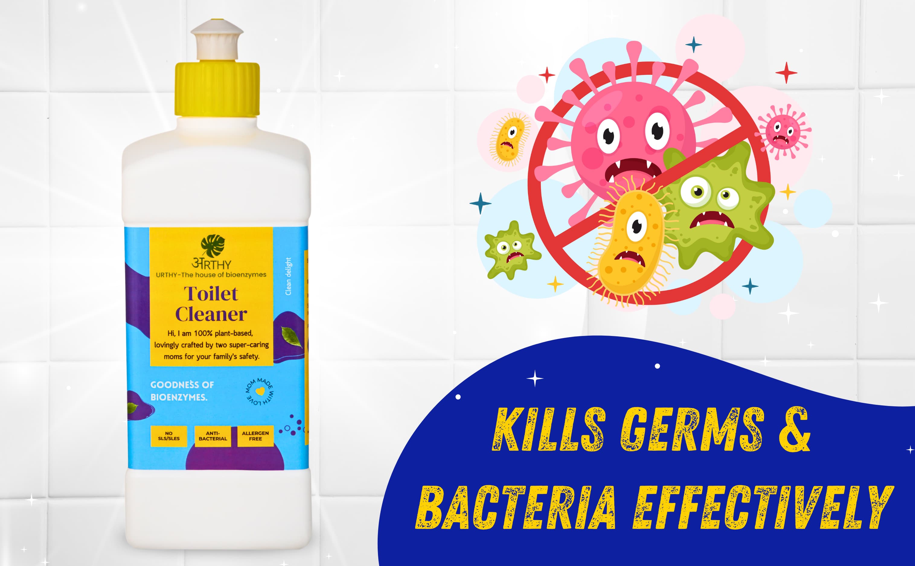 biodegradable effective toilet & urinal cleaner