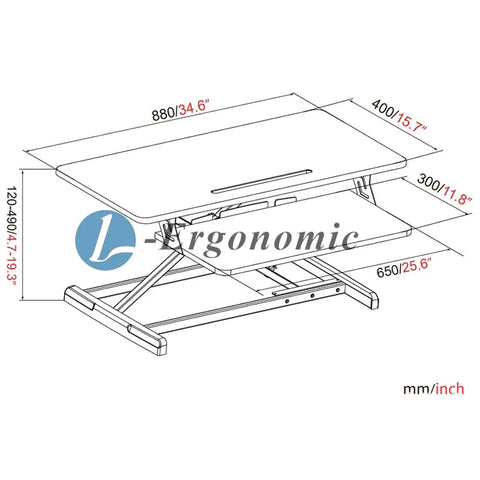 桌上電腦架，升降桌上桌，桌上桌 -42
