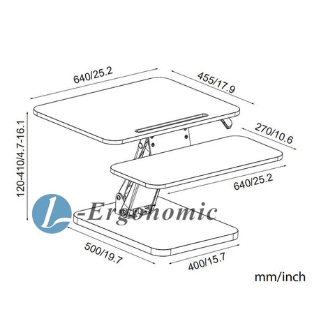 桌上電腦架，升降桌上桌，桌上桌-2