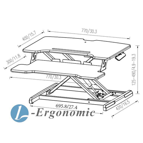 桌上電腦架，升降桌上桌，桌上桌-2