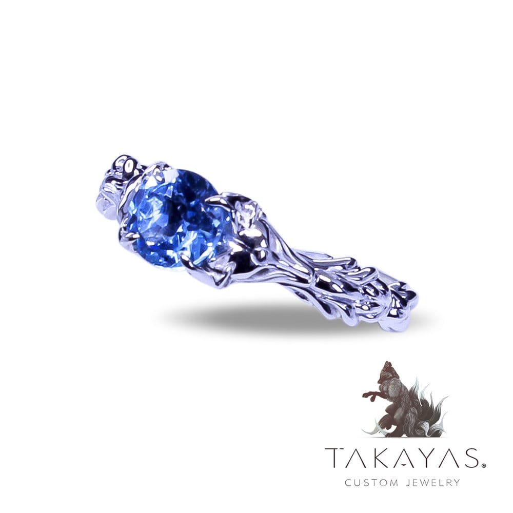 Custom Kitsune Engagement Ring by Takayas Custom Jewelry