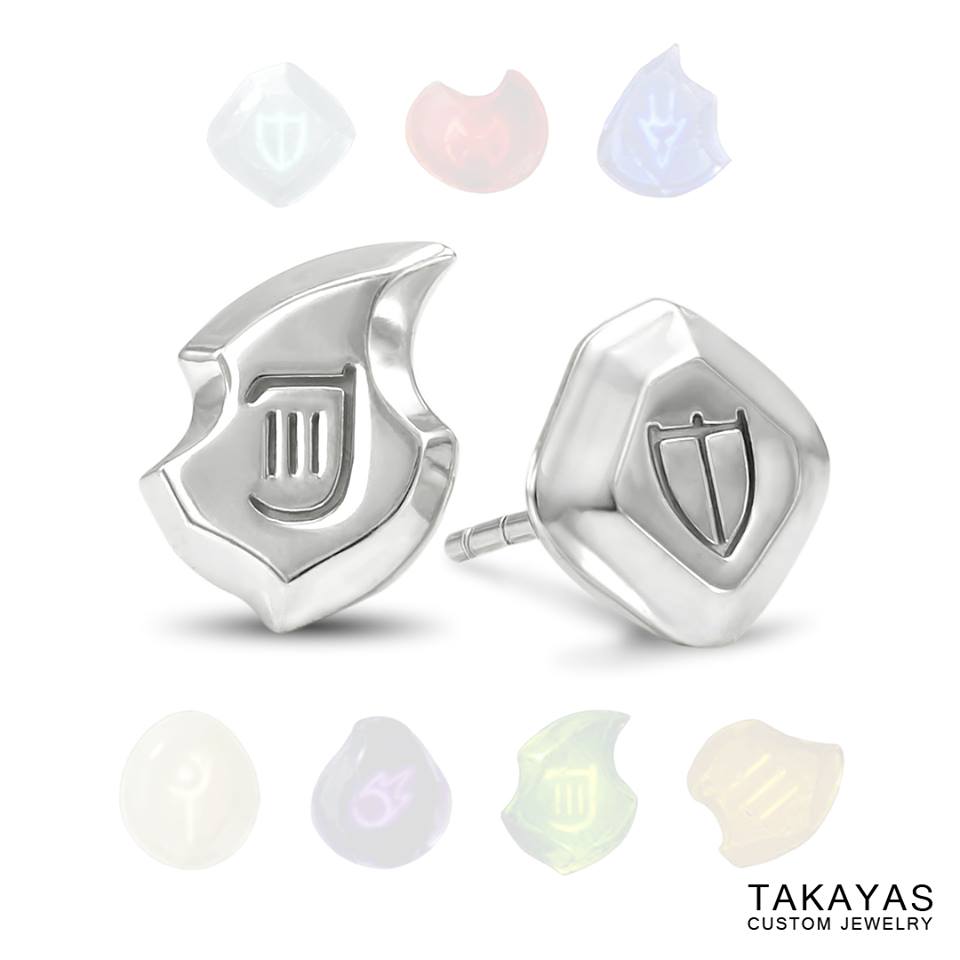 Claudia's custom Soul Crystal Earrings by Takayas Custom Jewelry