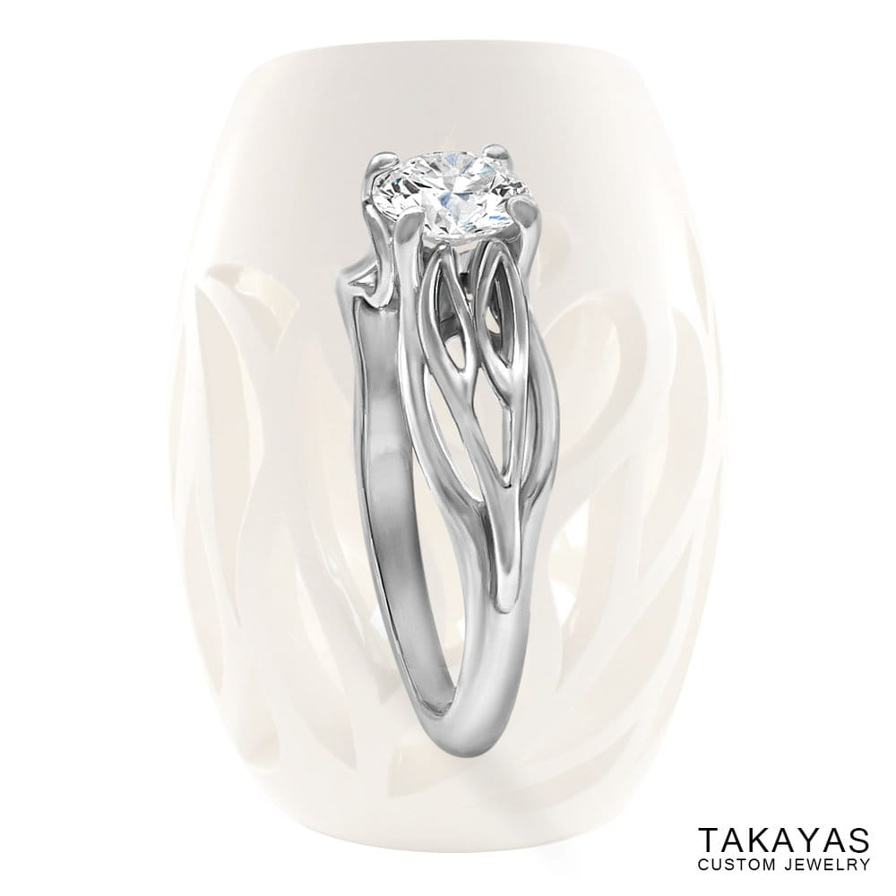 Joy's Ring - a unique solitaire engagement ring by Takayas - main image