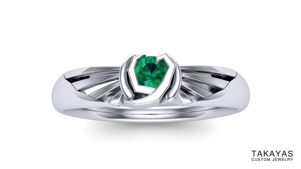 Kokiri Emerald Takayas Custom Jewelry Zelda Ring