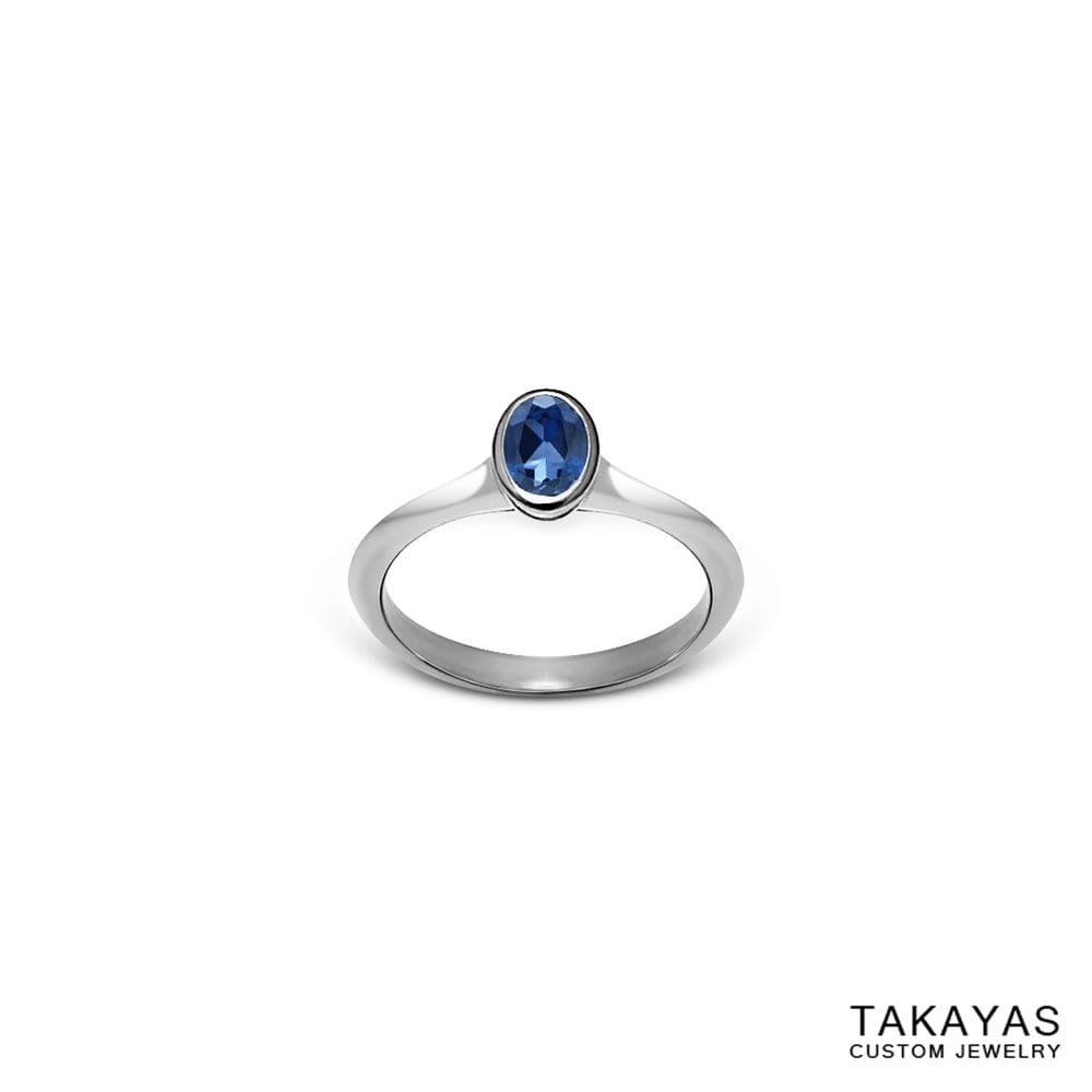 Montana Sapphire Ring Takayas Custom Jewelry
