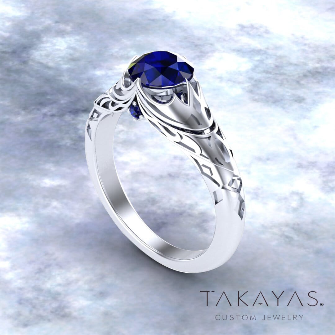 Takayas-Custom-Jewelry-Final-Fantasy-XIV-Astrologian-Inspired-Engagement-Ring