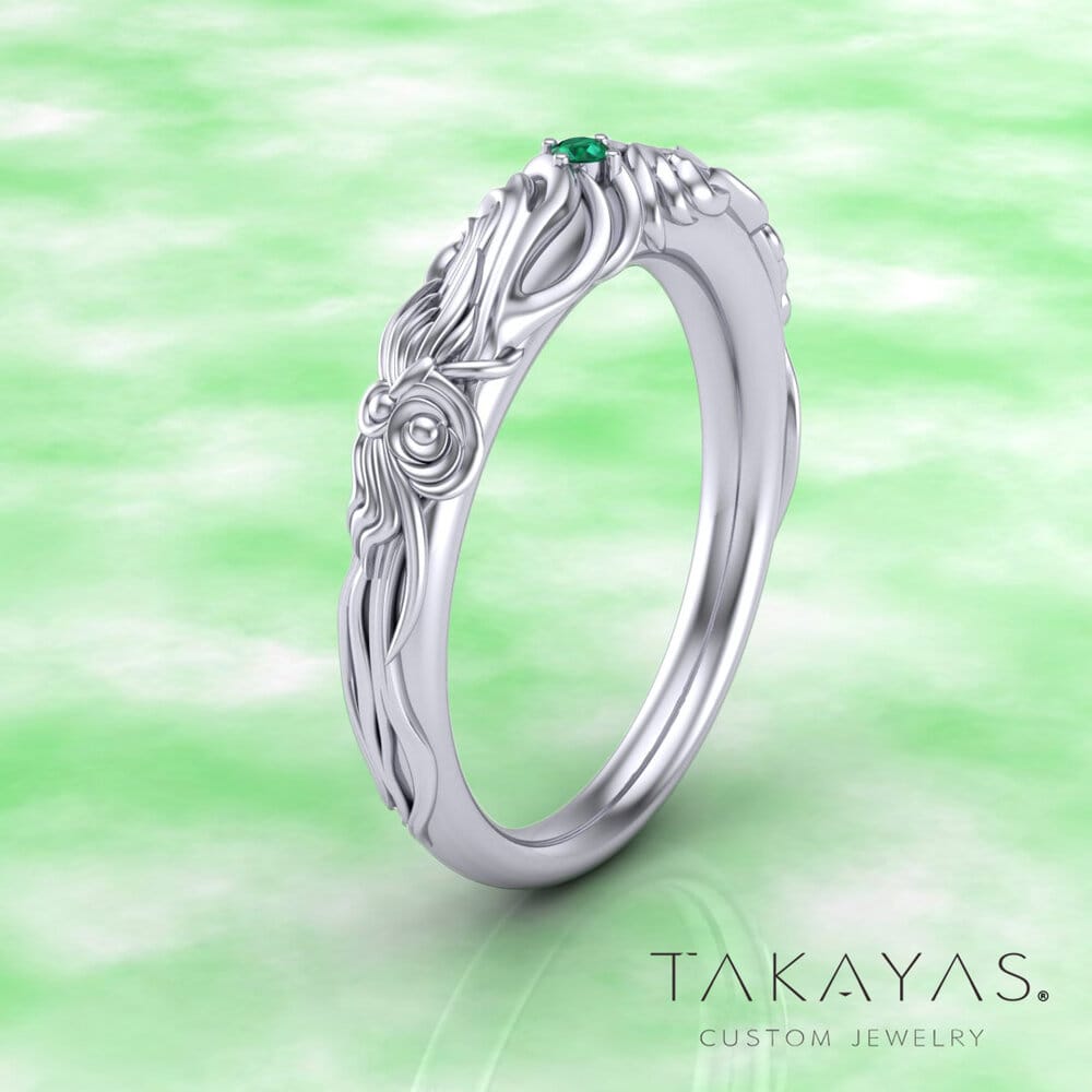 Takayas-Custom-Jewelry-Final-Fantasy-Yuna-Garnet-Inspired-Wedding-Band