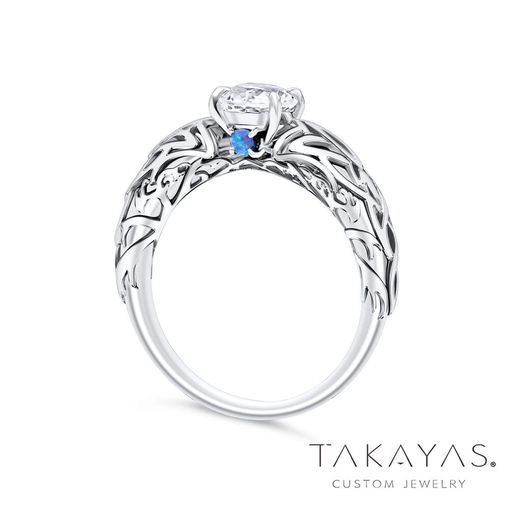 Takayas-Custom-Jewelry-Lord-of-the-Rings-Evenstar-Inspired-Engagement-Ring