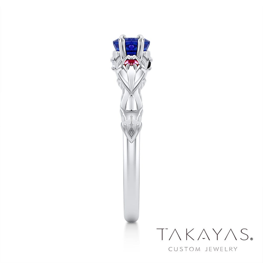 Takayas-Custom-Jewelry-Lunar-Silver-Star-Story-Inspired-Engagement-Ring