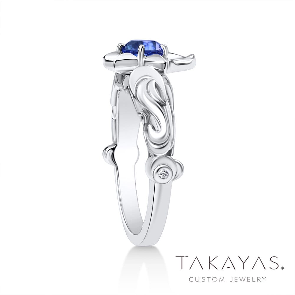 Takayas-Custom-Jewelry-Sea-Stars-Paopu-Fruit-Inspired-Engagement-Ring
