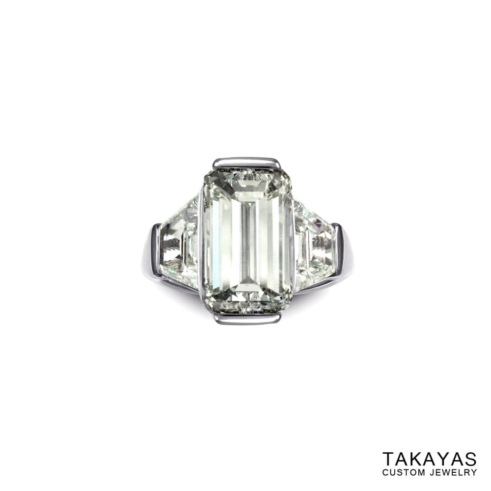 emerald-cut-diamond-butterfly-ring-takayas-custom-jewelry-front
