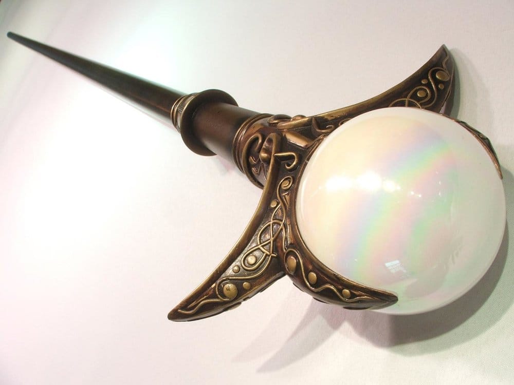 inspiration image provided by client: a custom FFXI White Mage Light Staff made by Volpin Props