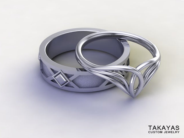 lord-of-the-rings-elf-dwarf-wedding-rings-takayas-custom-jewelry