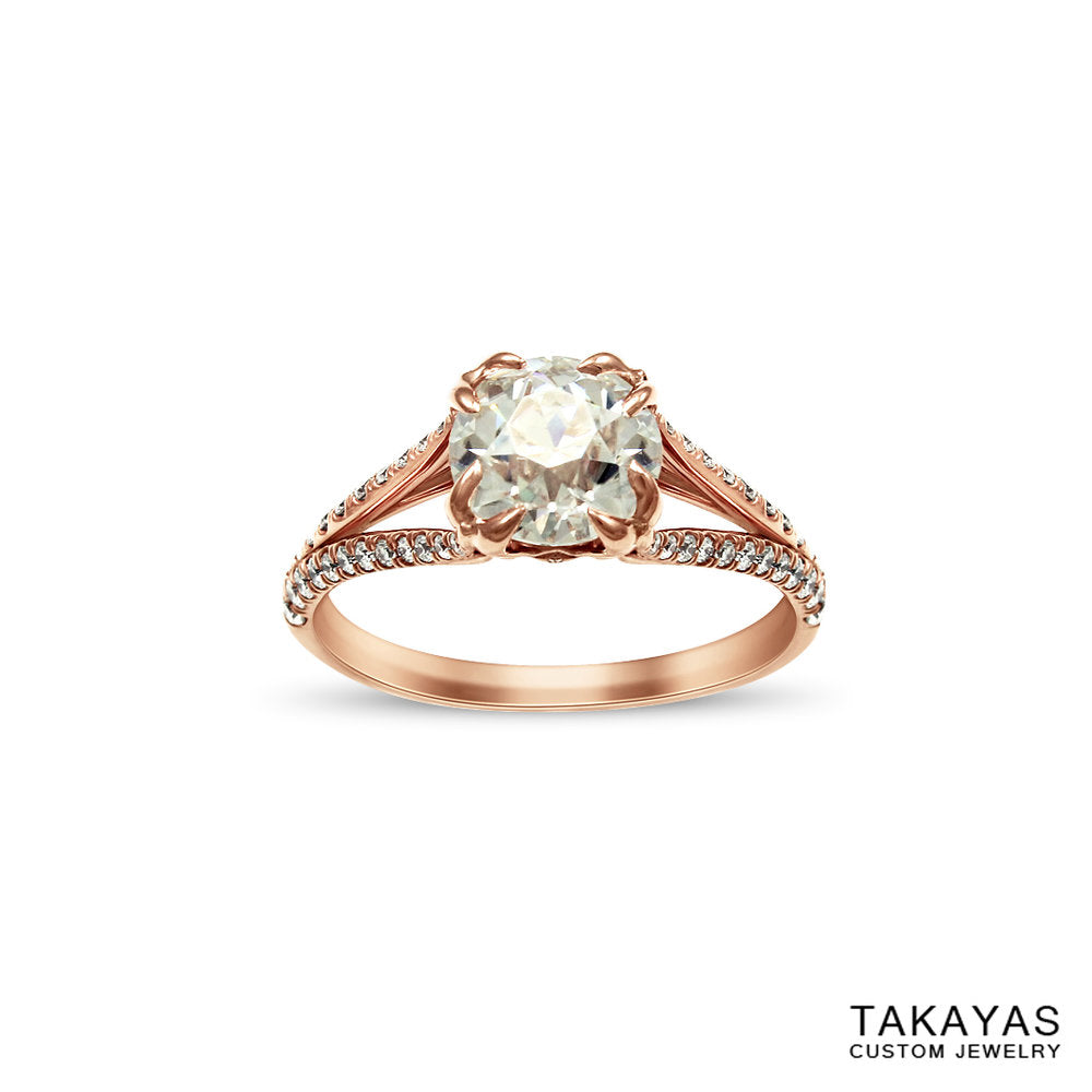 sailor-moon-rose-gold-engagement-ring-takayas-custom-jewelry-front-view