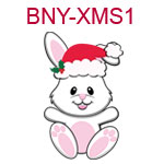 Christmas bunny 1