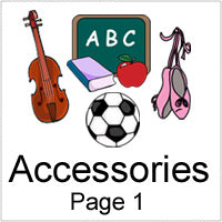 Examples of accessories for your cartoon people