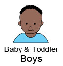 Examples of baby boys for cartoon family labels and gifts