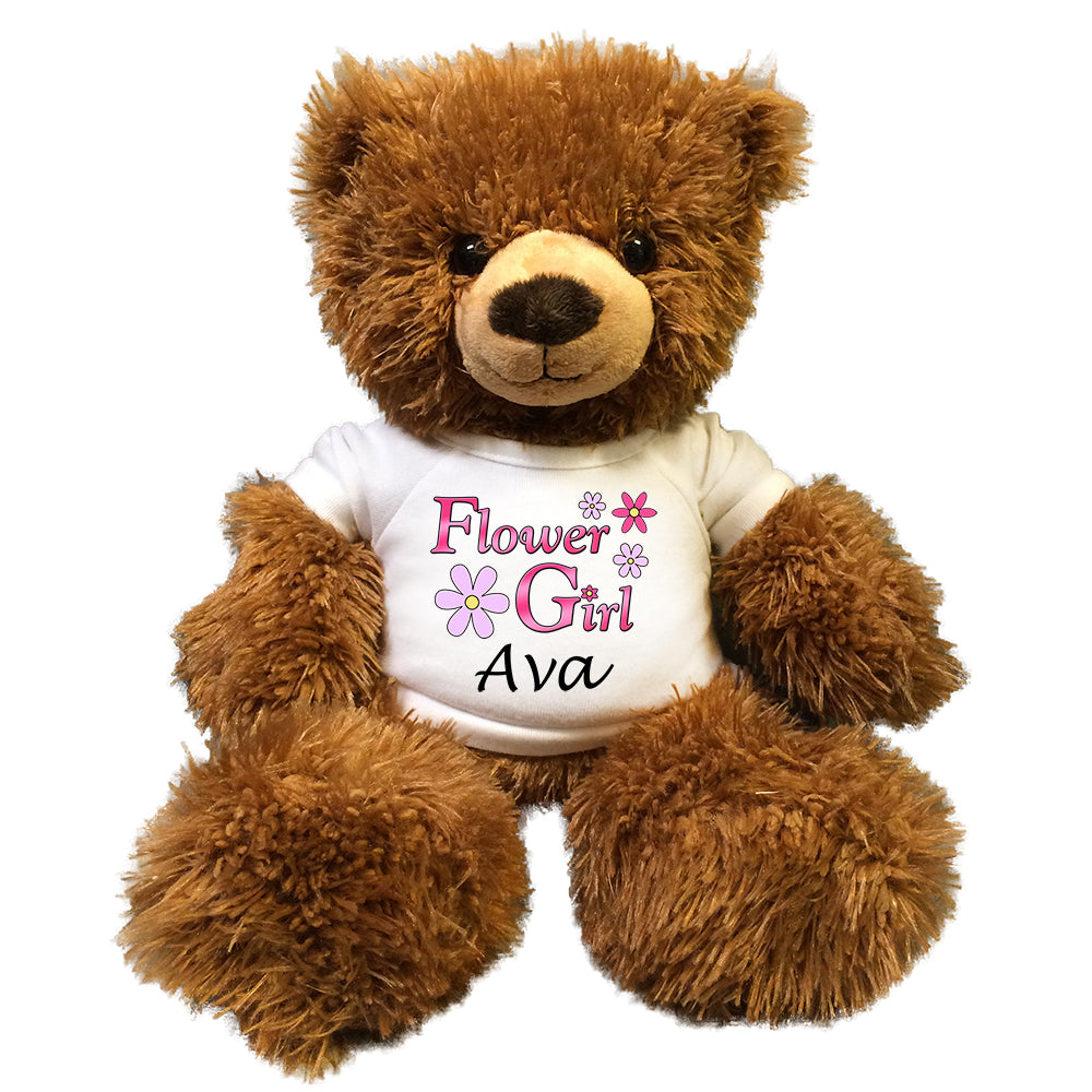 flower girl teddy bear gift