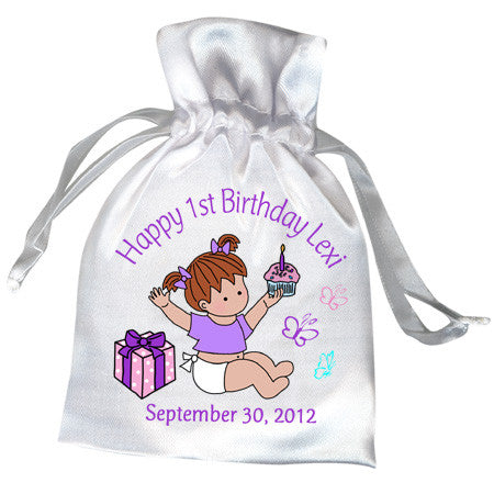 Babys 1st Birthday Favor Bag Girl Mandys Moon Personalized Gifts