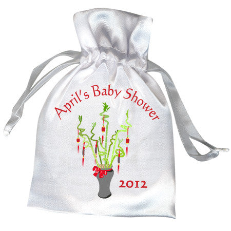 Lucky Bamboo Baby Shower Favor Bag Mandys Moon Personalized Gifts