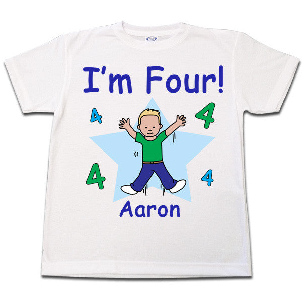 Number Birthday Boy T shirt - Mandys Moon Personalized Gifts
