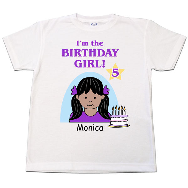 Birthday Kid T Shirt - Girl - Mandys Moon Personalized Gifts