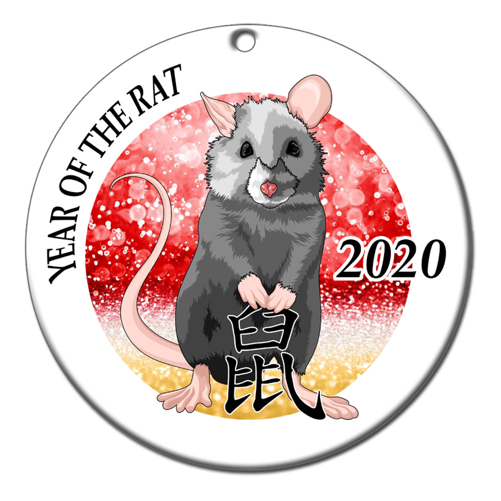 Chinese Zodiac Year Of The Rat Ornament 2020 Mandys Moon