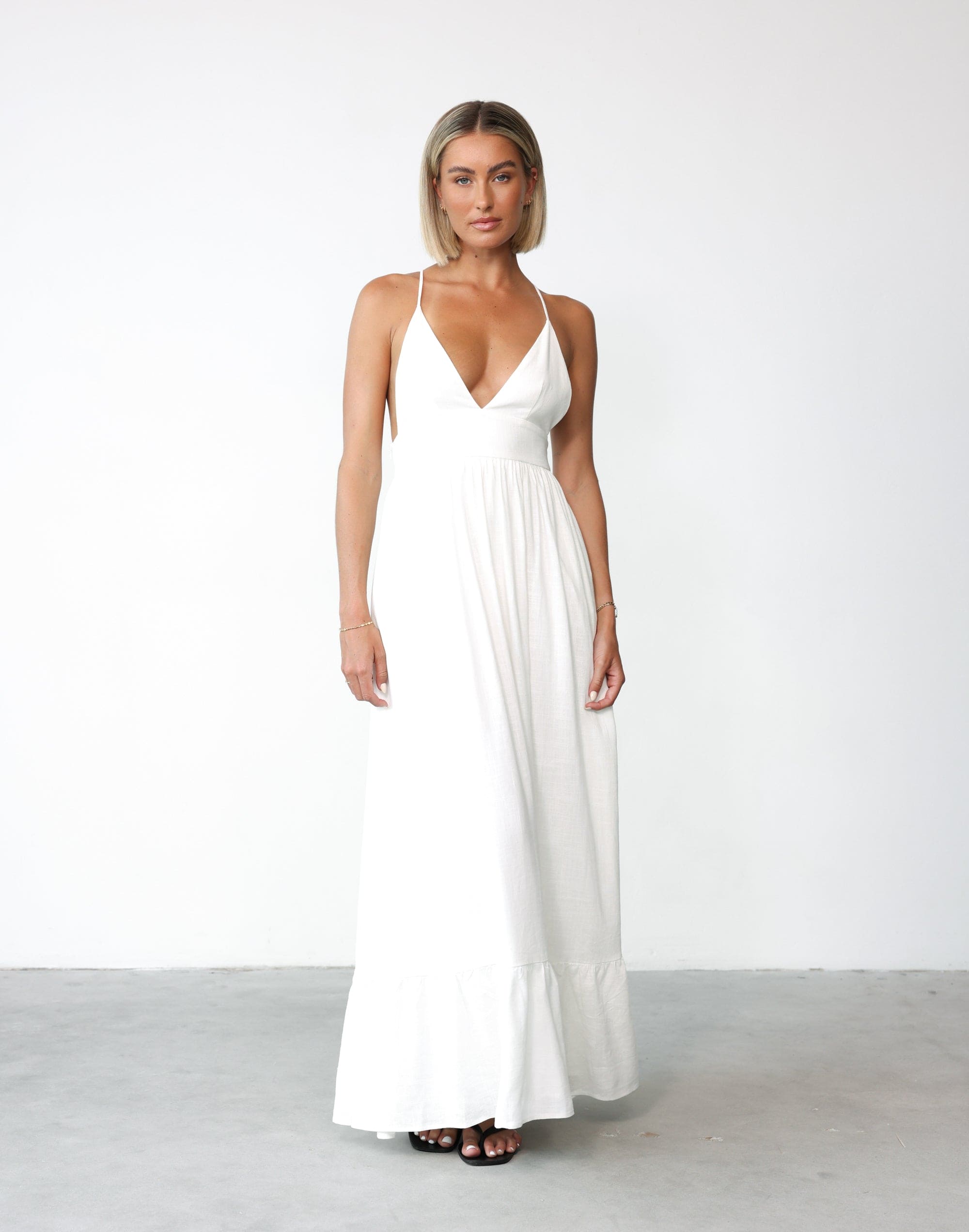 Capri Maxi Dress (White)