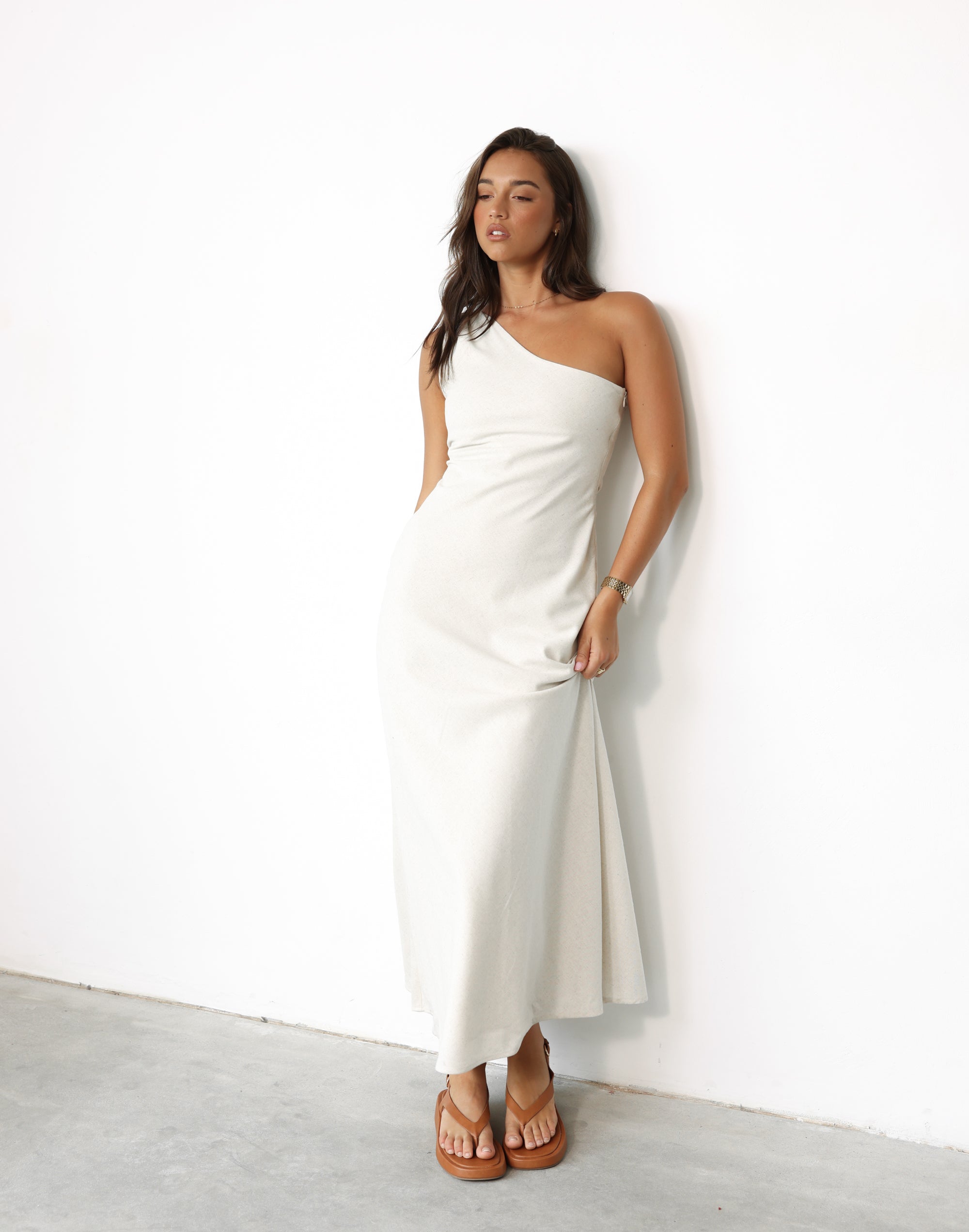 Rema Maxi Dress (Oat)