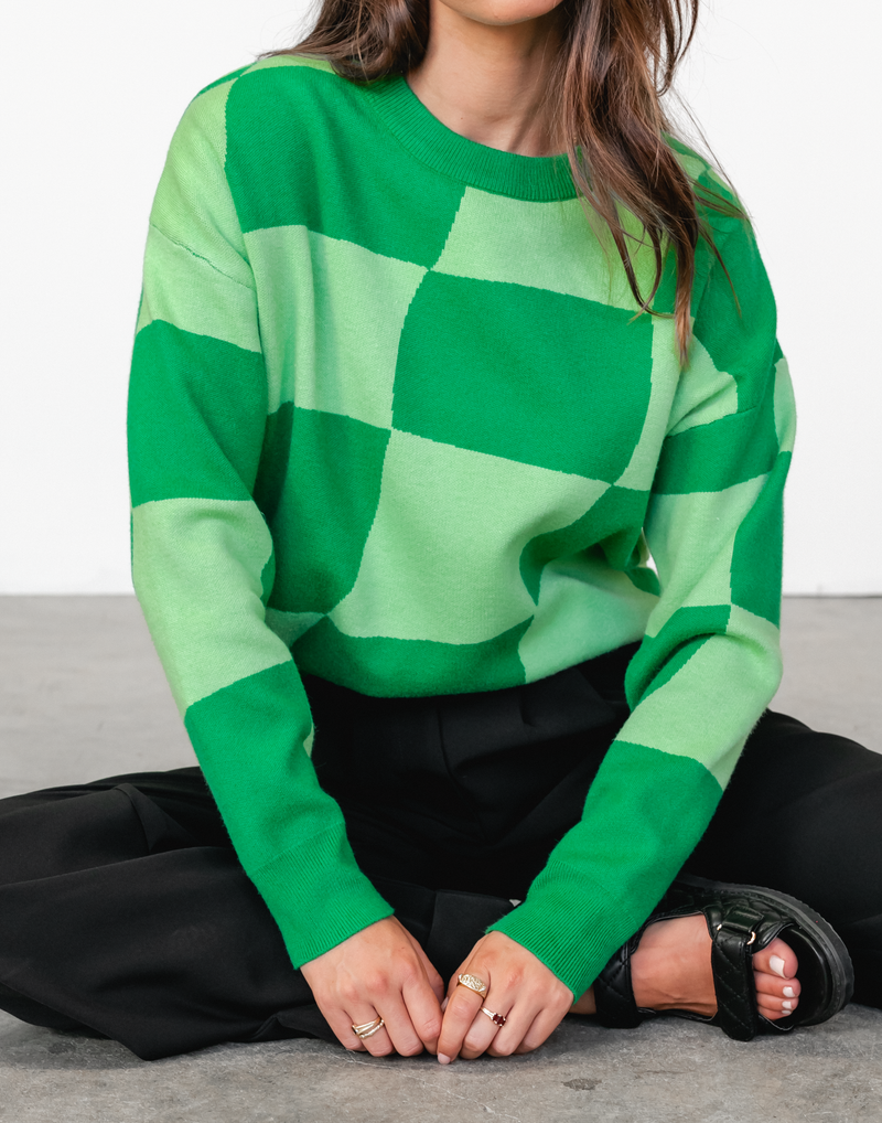 green jumper womens