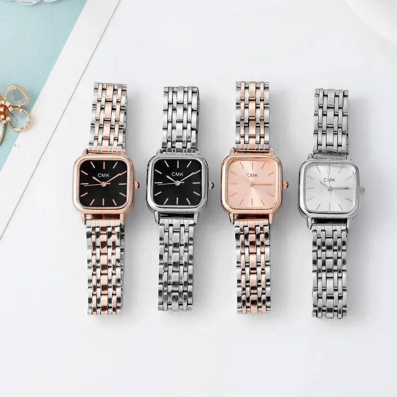 * CMK Minimalist Square Quartz Watch for Women