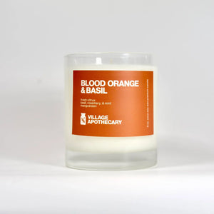 blood orange + basil candle - Grounds