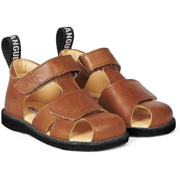 Angulus Begyndersandal M. Velcrolukning Cognac - Str. 20