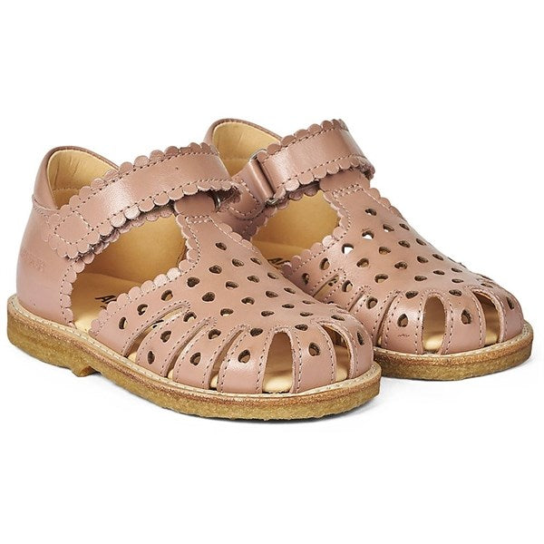 Angulus Begyndersandal M. Velcrolukning Dark Peach - Str. 22