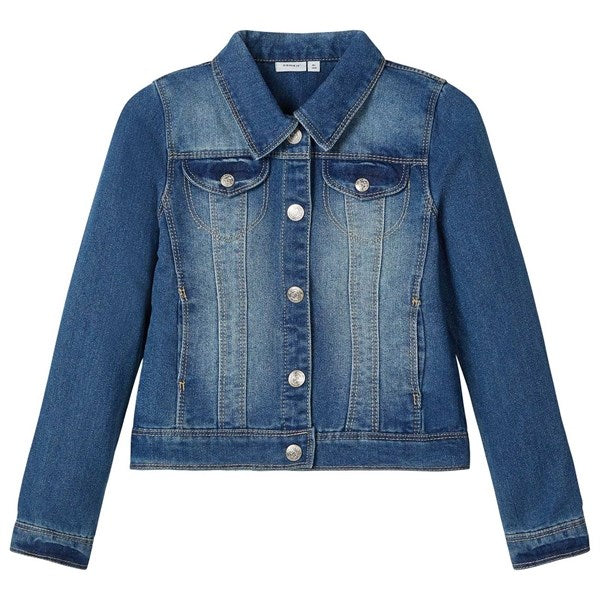 Name it Medium Blue Denim Star NOOS Denim Jakke - Str. 152