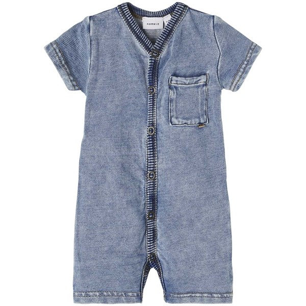 Name It Medium Blue Denim Truebos Sommerdragt - Str. 50