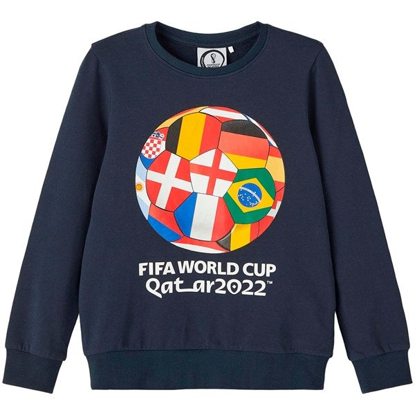 Name it Dark Sapphire Amuras FIFA World Cup 2022 Sweatshirt - Str. 146/152