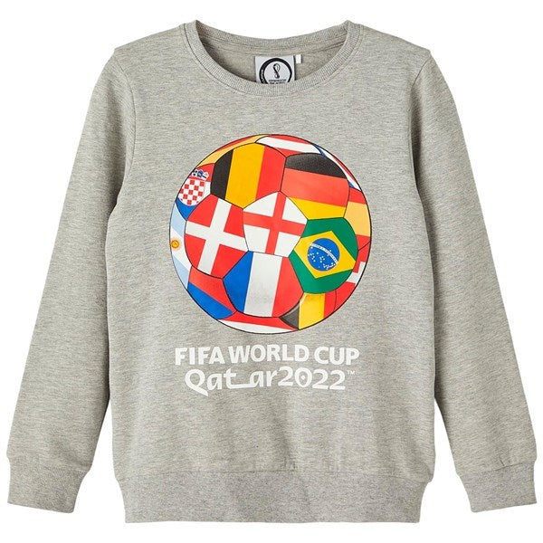 Name it Grey Melange Amuras FIFA World Cup 2022 Sweatshirt - Str. 116