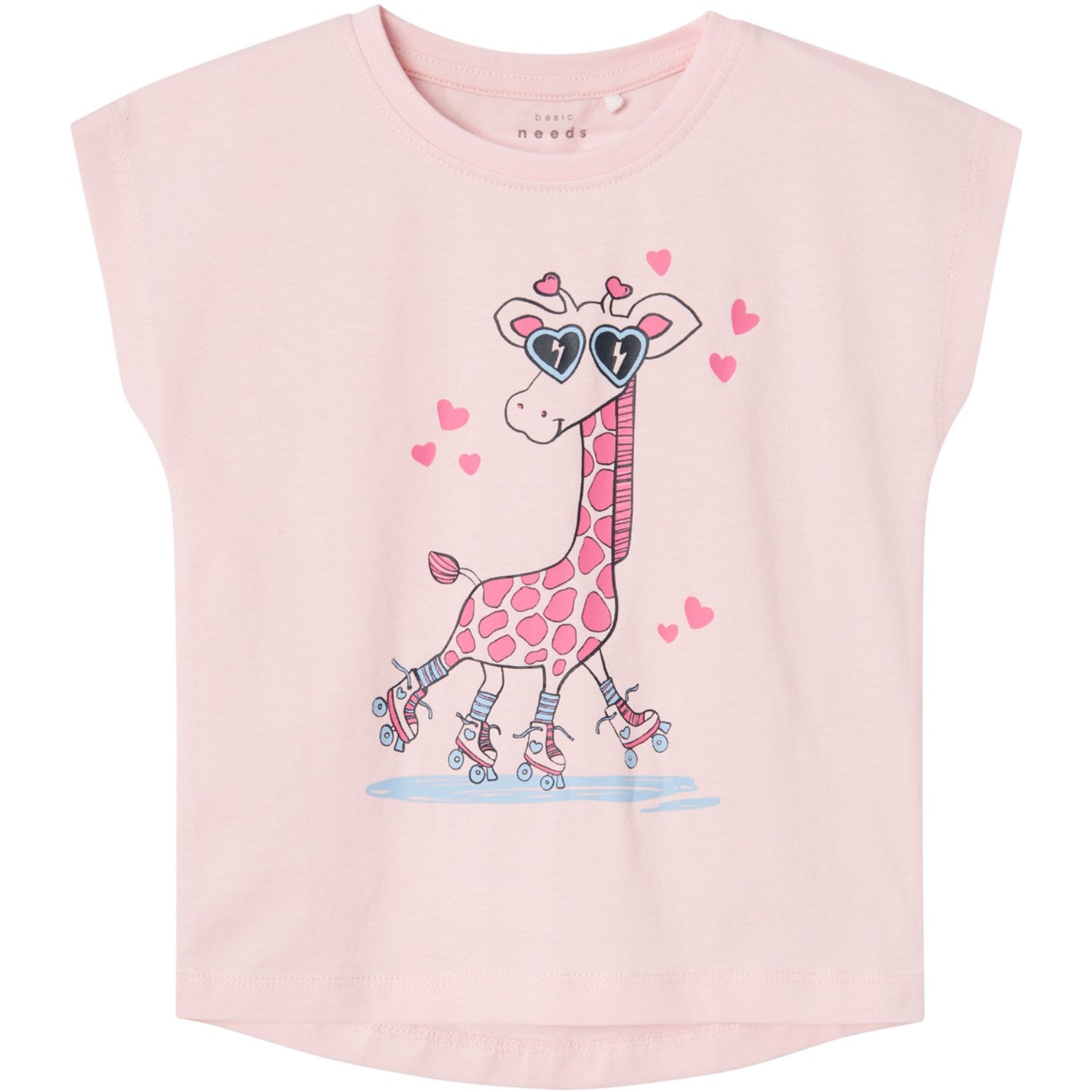 Name It Parfait Pink Giraffe Violet T-Shirt - Str. 110