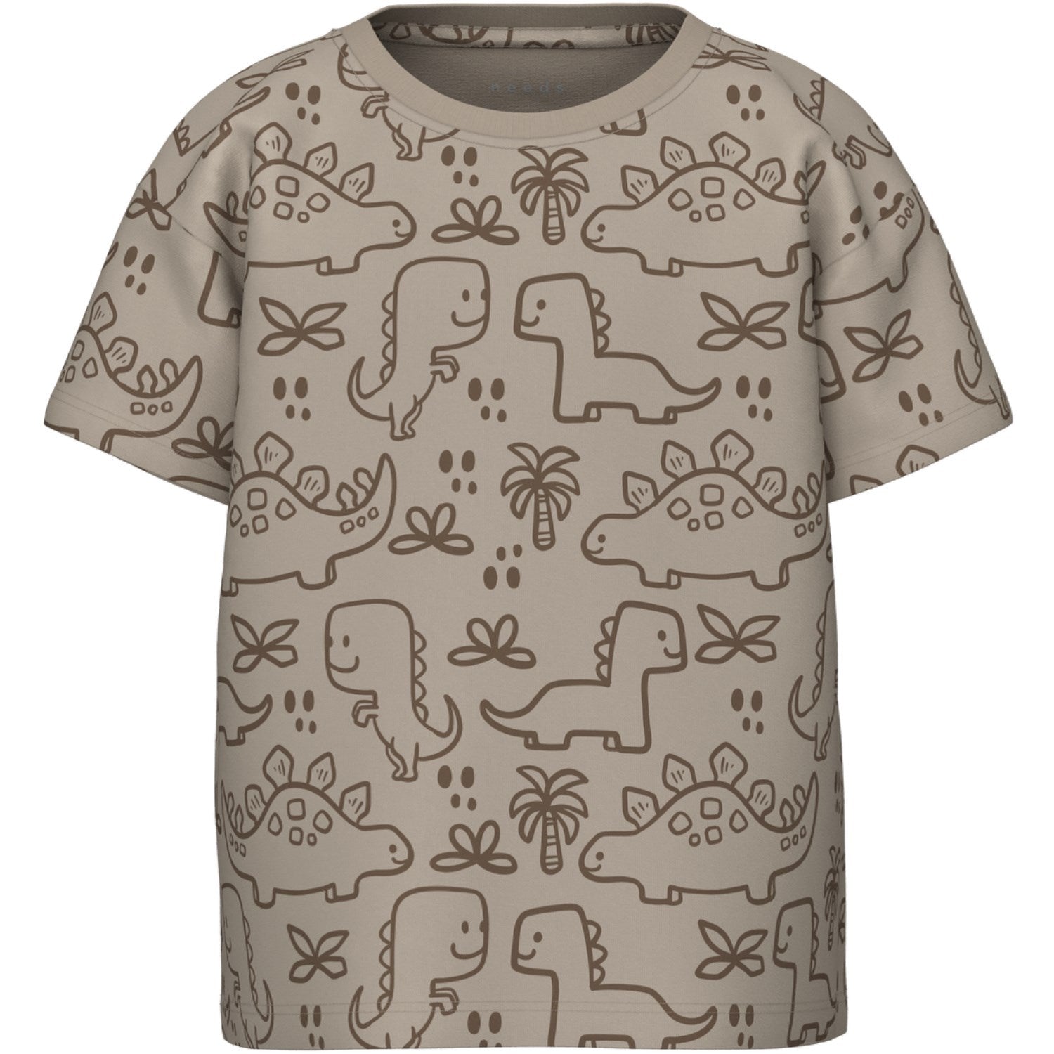 Name It Pure Cashmere Outline Dinosaurs Valther Løs T-Shirt - Str. 86