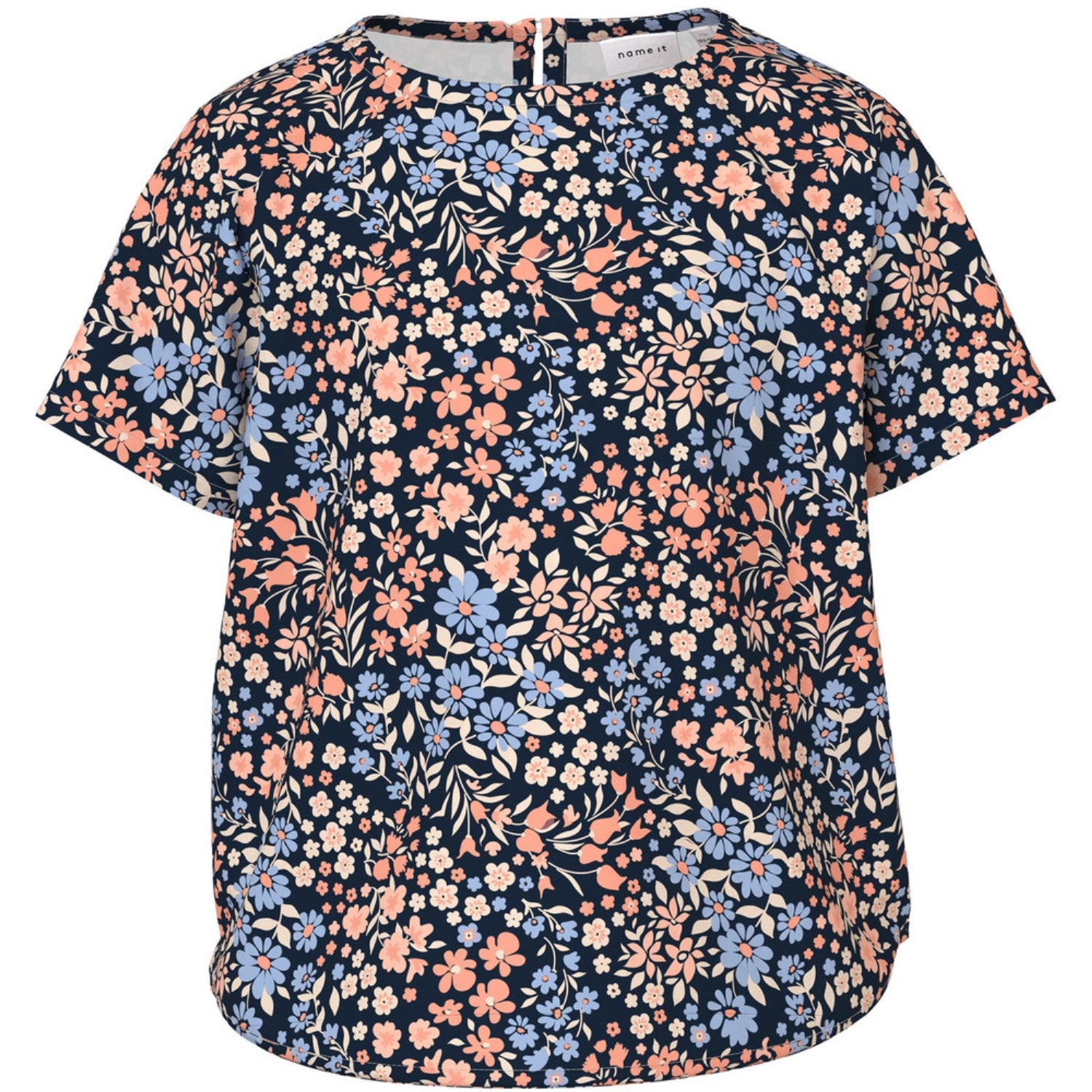 Name It Dark Sapphire Flower Power Vinaya T-Shirt - Str. 122/128