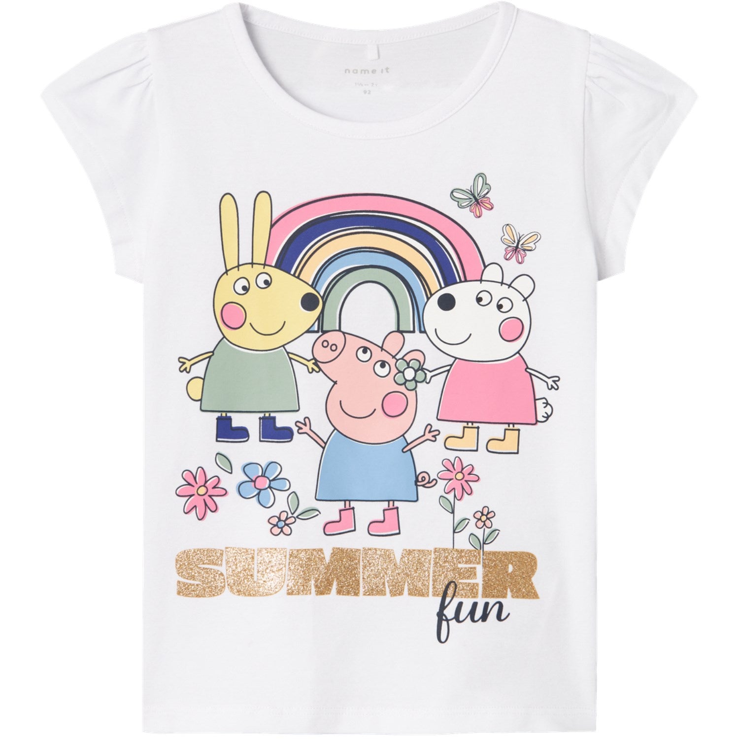 Name It Bright White Arbina Peppa Pig T-Shirt - Str. 86