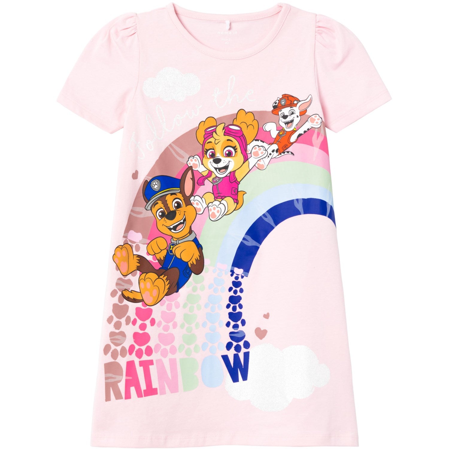 Billede af Name It Parfait Pink Assa Paw Patrol Natkjole - Str. 110