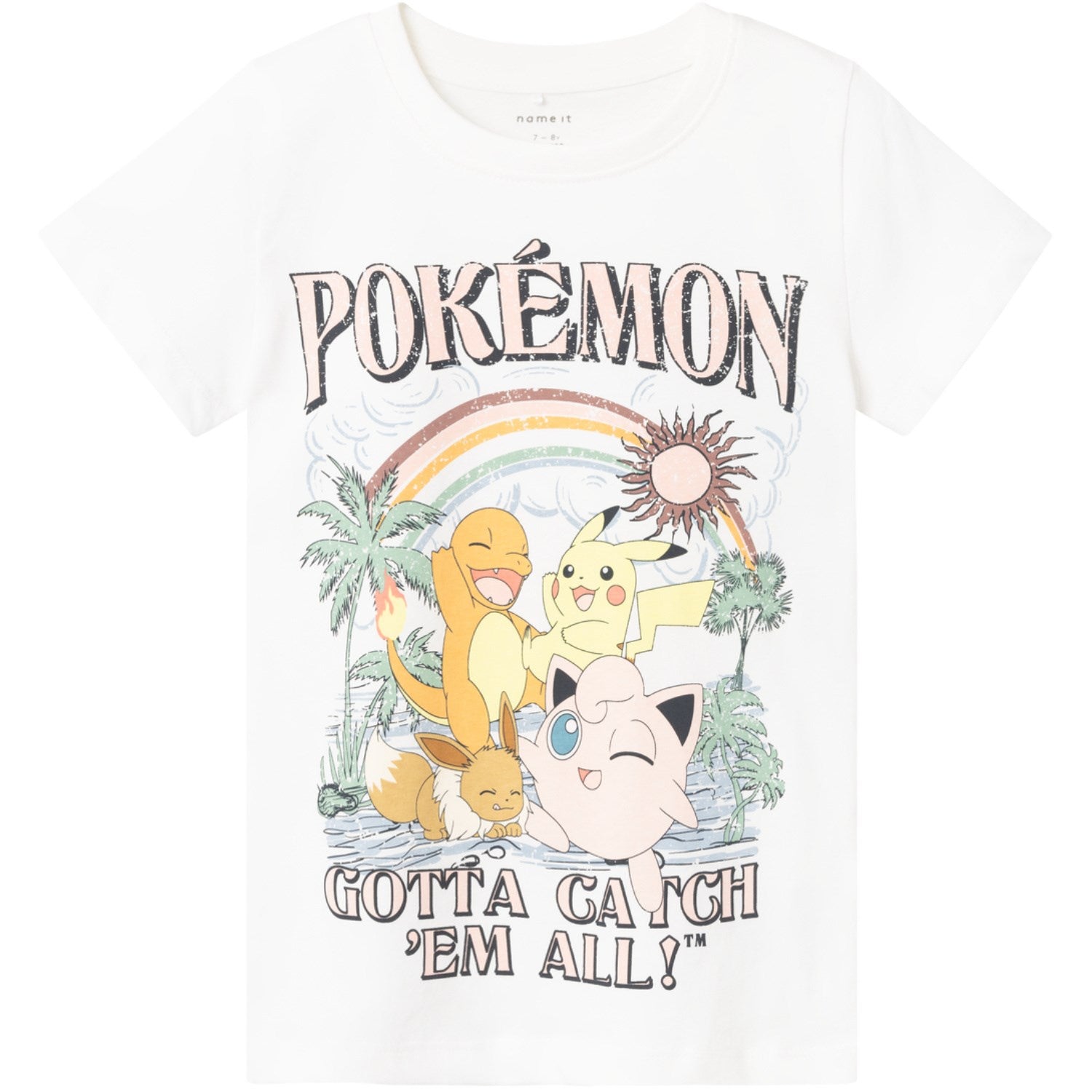 Name It Bright White Axaja Pokemon T-Shirt - Str. 134/140