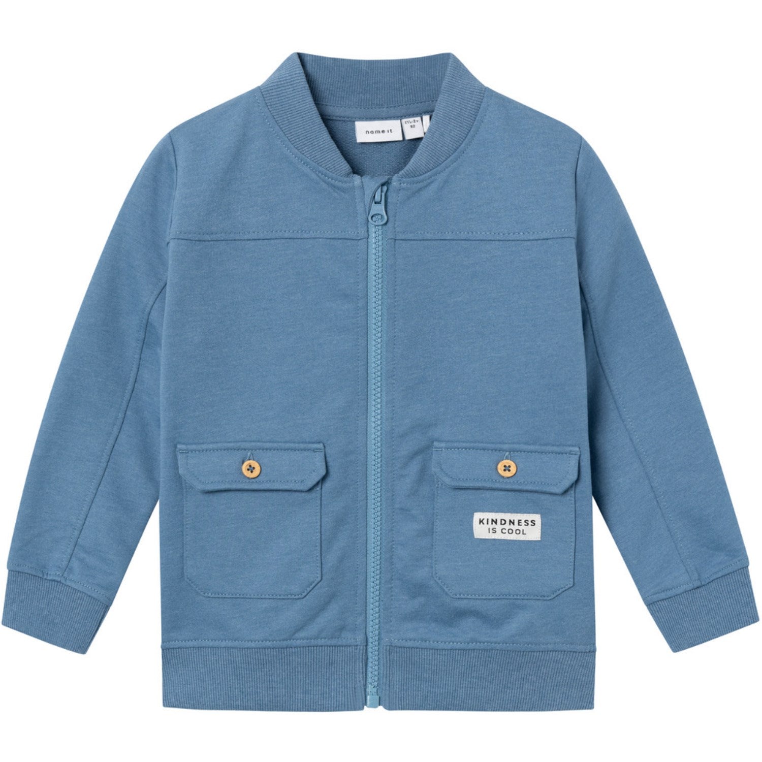 Name It Provincial Blue Hajdar Sweat Cardigan - Str. 86