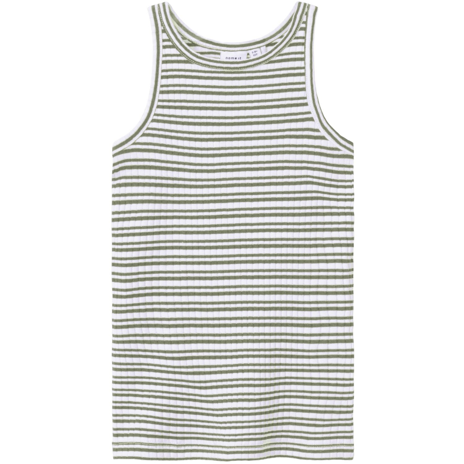 Name It Oil Green Bright White Hobine Tank Top - Str. 146/152