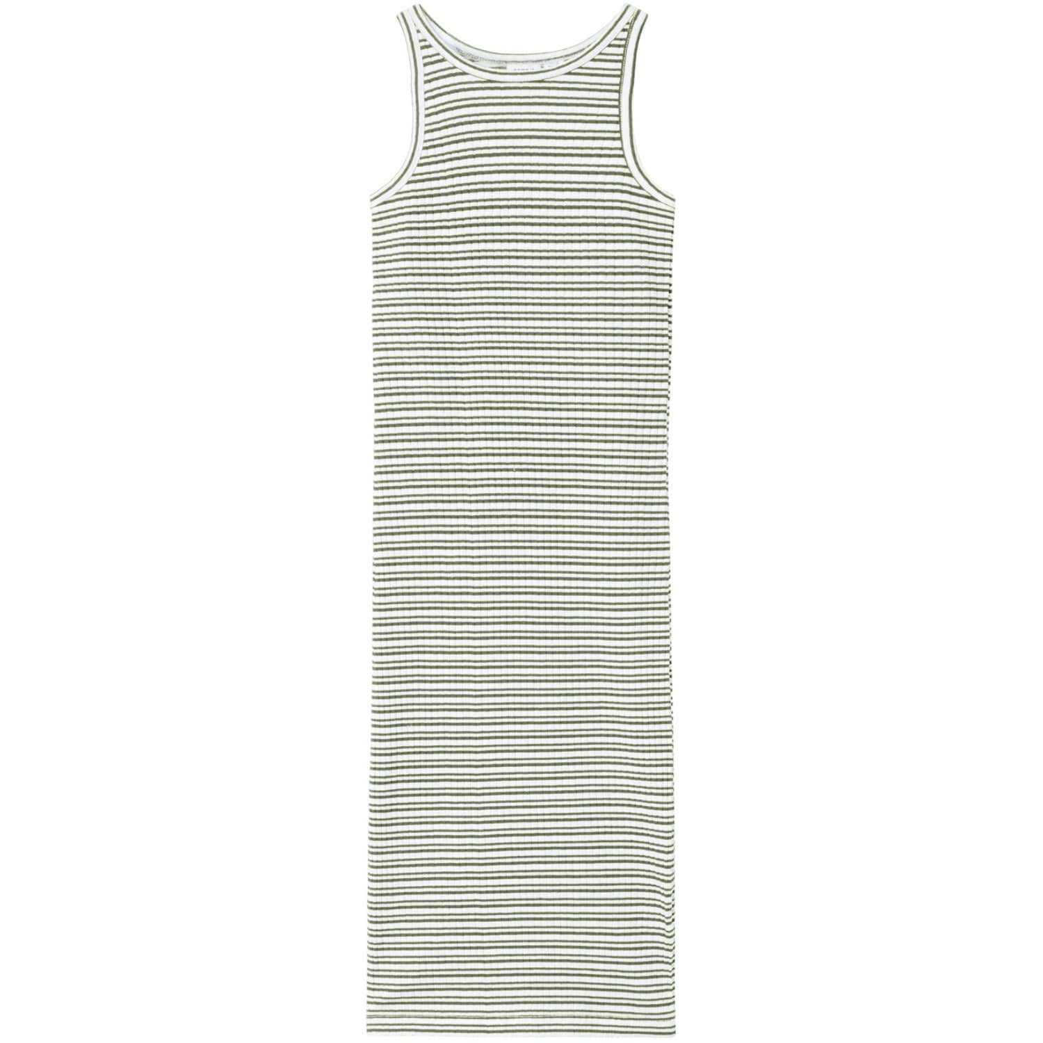 Name It Oil Green Bright White Hobine Maxi Tank Kjole - Str. 116